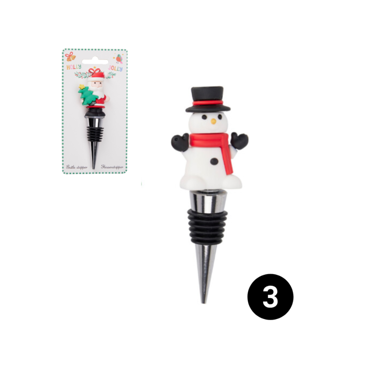 Tappo per bottiglia natalizio