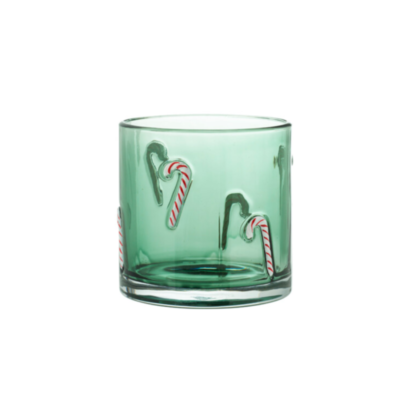 Bicchiere natalizio portacandela